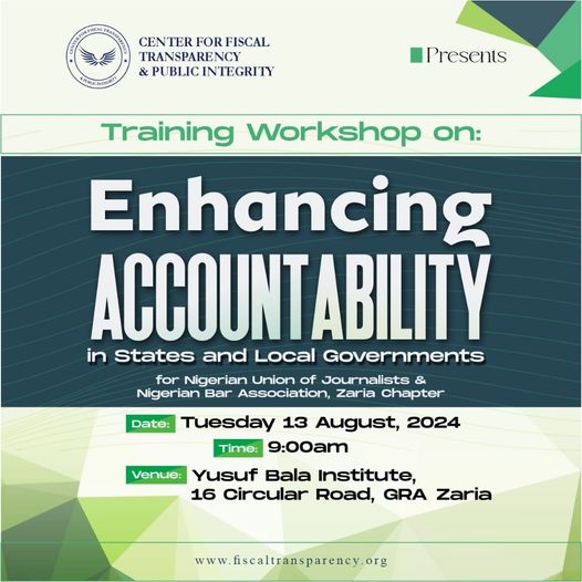 Training Workshop on Enhancing Accountability in States and Local Government